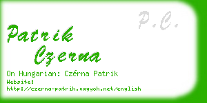 patrik czerna business card