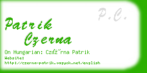 patrik czerna business card